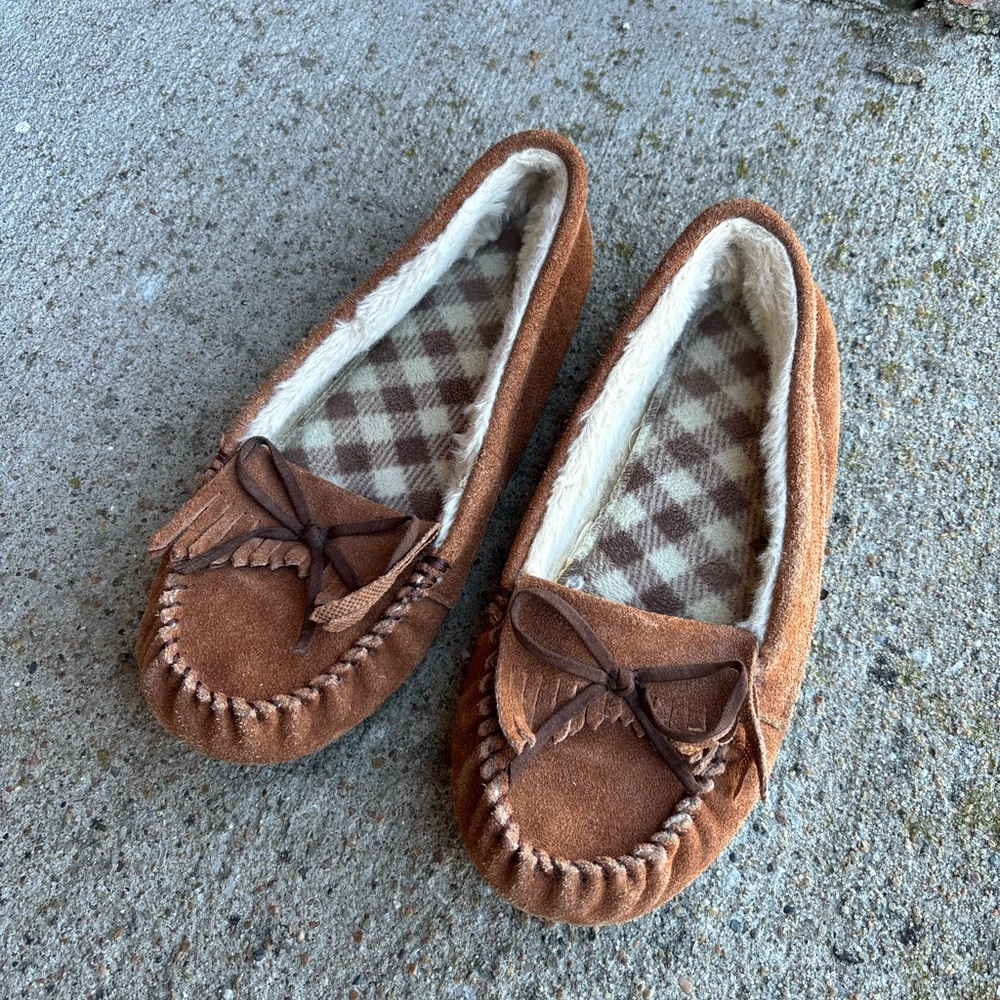 Secret Treasures Brown Moccasin Slippers
